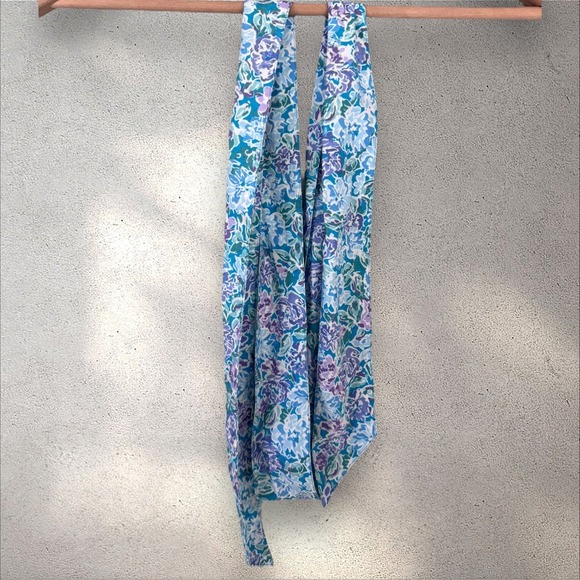 Vtg LAURA ASHLEY Floral Puff Sleeve Square Neck Cotton Cottagecore Dress Sz US 6 - Picture 6 of 7